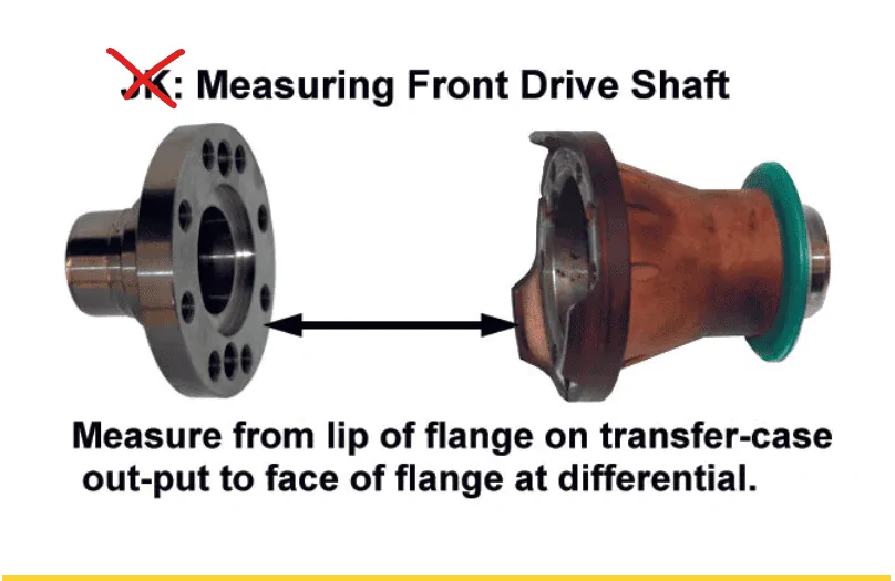 Jeep Wrangler JL Front drive shaft length 1670912027220