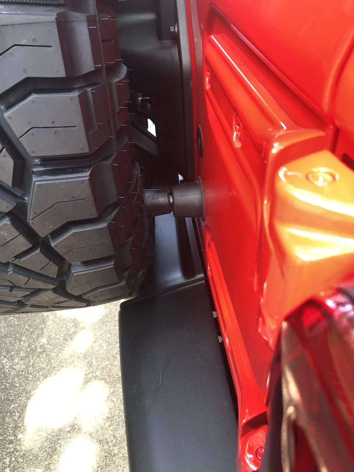 Jeep Wrangler JL Extending the spare tire bump stops D7F07F4D-2D72-48B5-B80A-AC080A72DFCD
