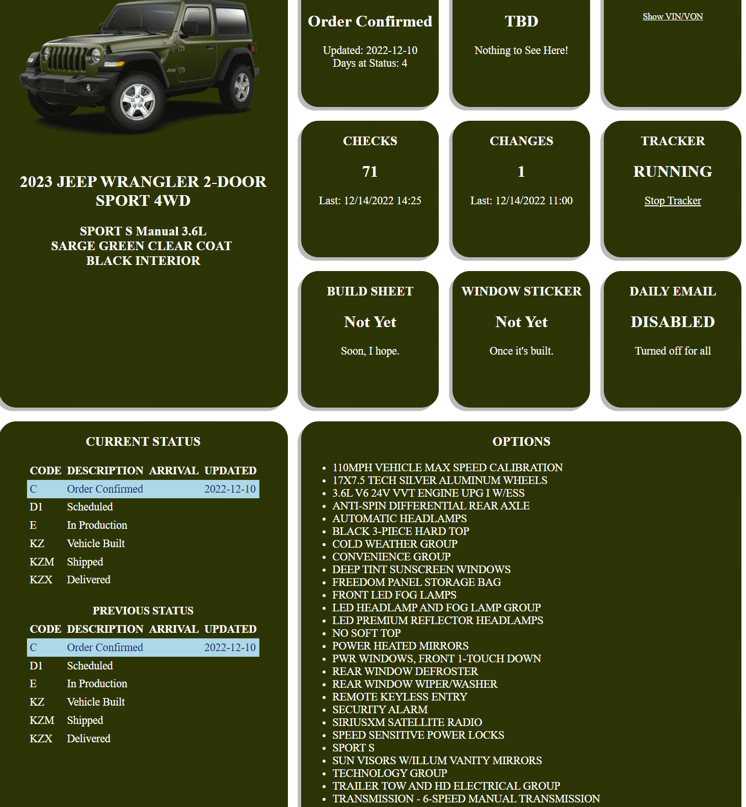 Jeep Wrangler JL 2023 Orders - Check in here Screenshot 2022-12-14 155415