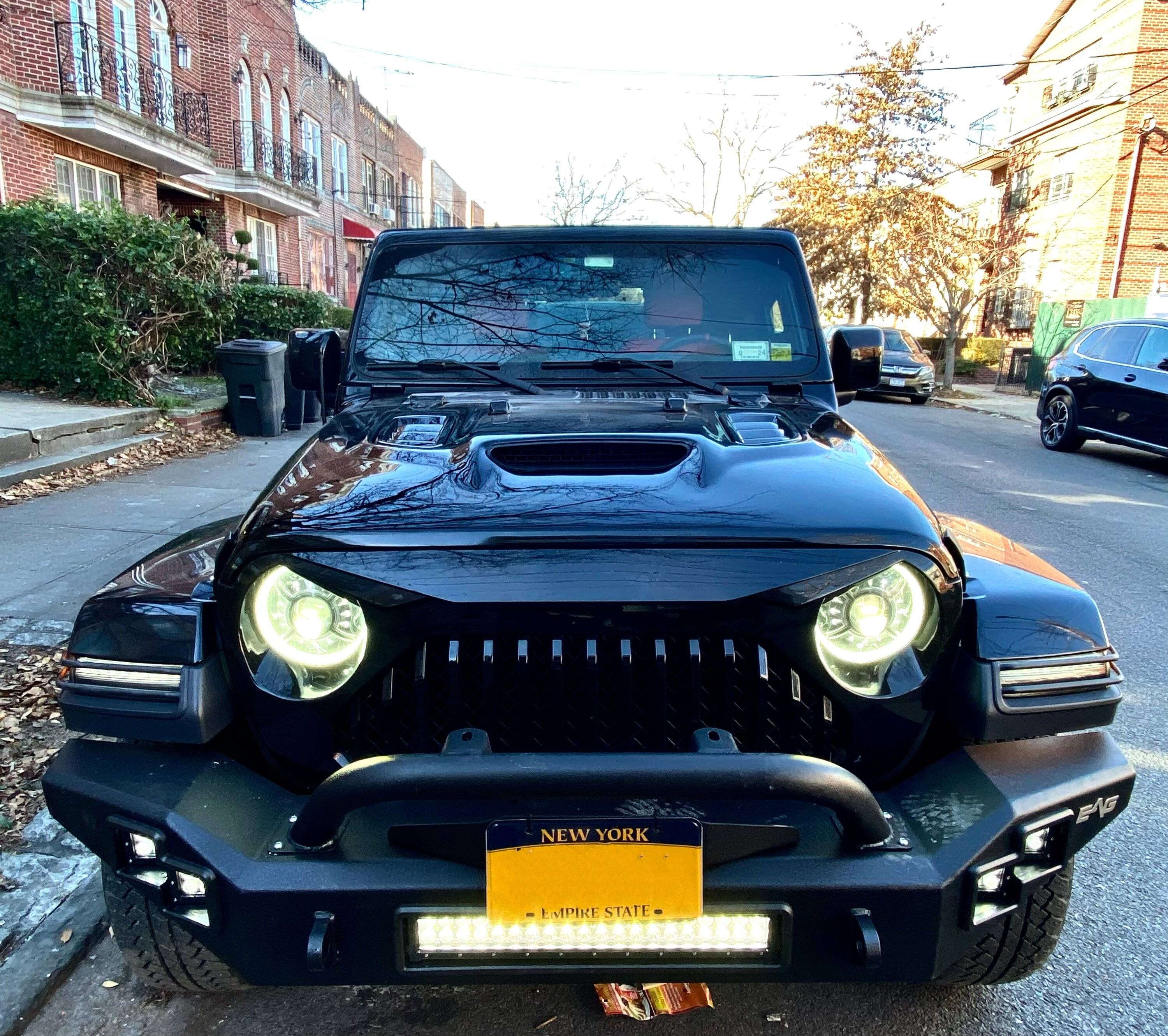 Jeep Wrangler JL Amerihood hood swap wrangler