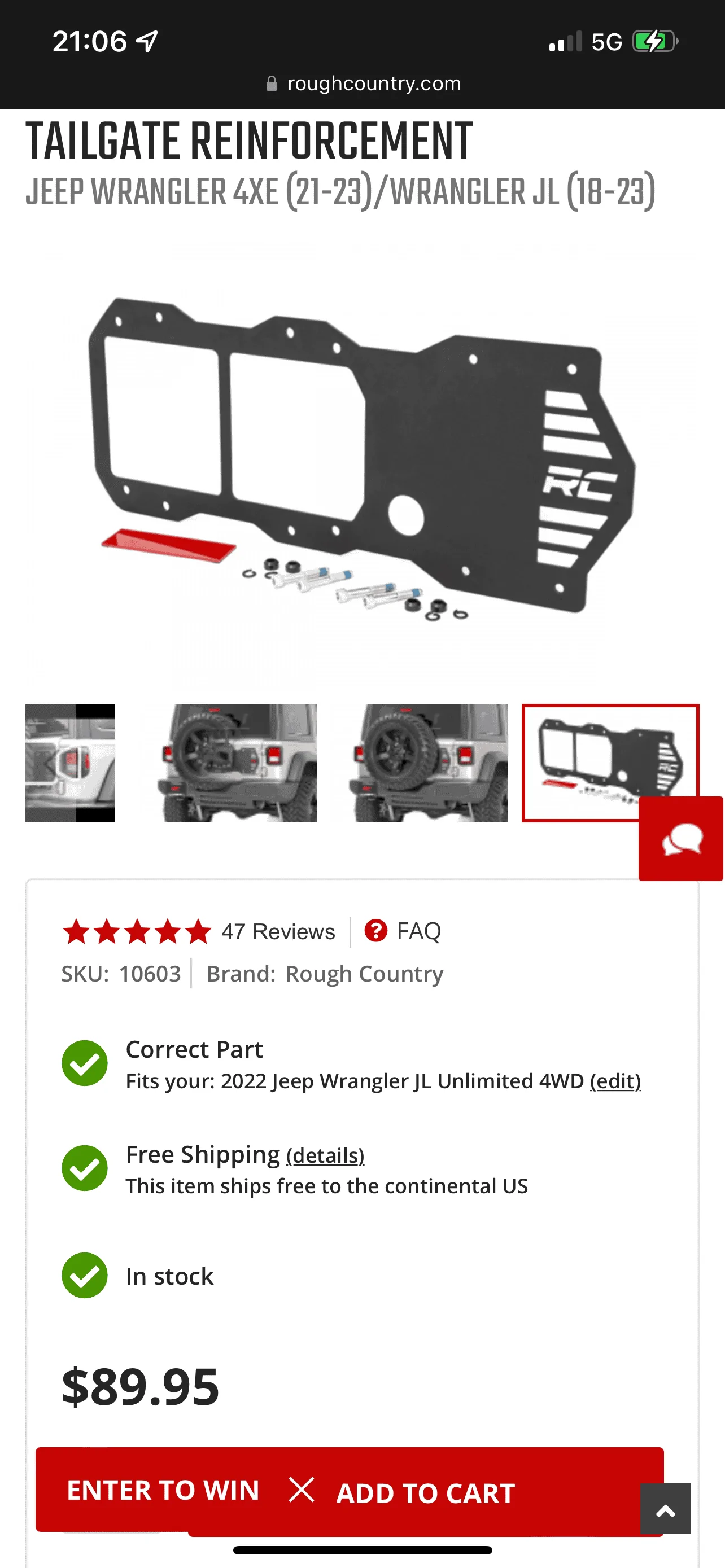 Jeep Wrangler JL RC tailgate reinforcement 174BAB1A-C826-4369-A7B3-8766C7E4589E