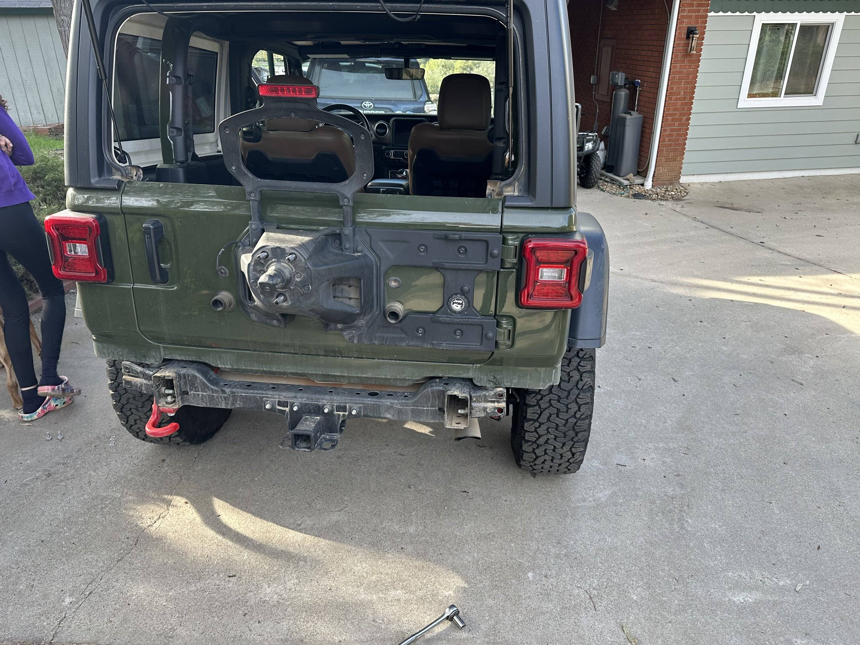 Jeep Wrangler JL OEM Steel bumper damage E167F611-1A34-46EA-89B1-E744EBE4C104