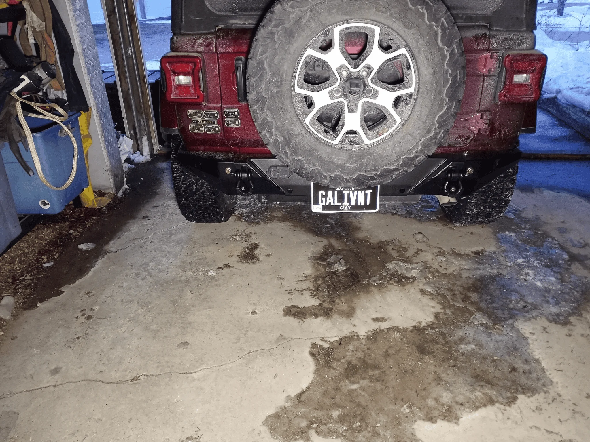 Jeep Wrangler JL OEM Steel bumper damage 1671750640828