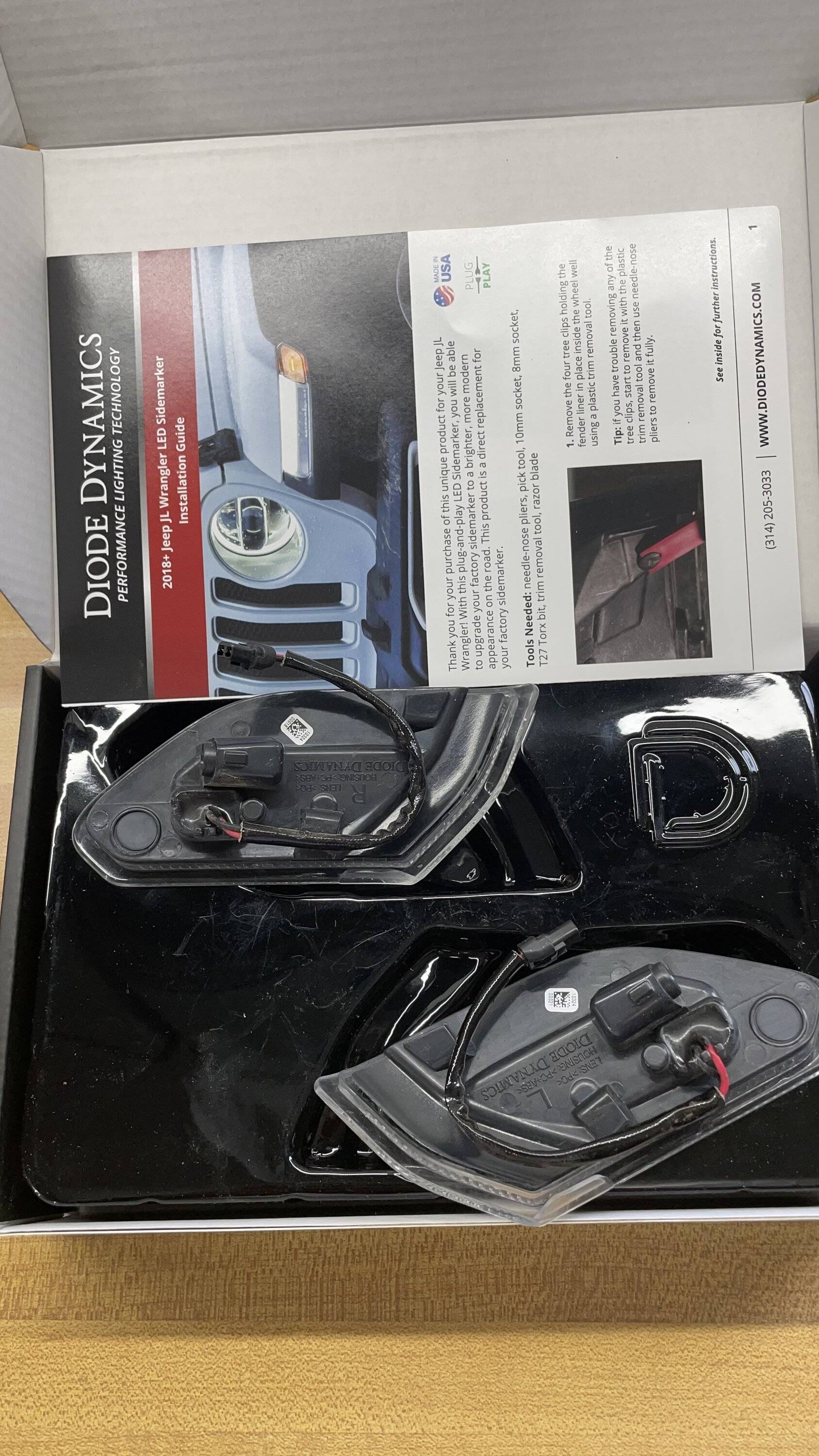 Jeep Wrangler JL Diode Dynamics Clear LED Sidemarkers Diode Clears_3