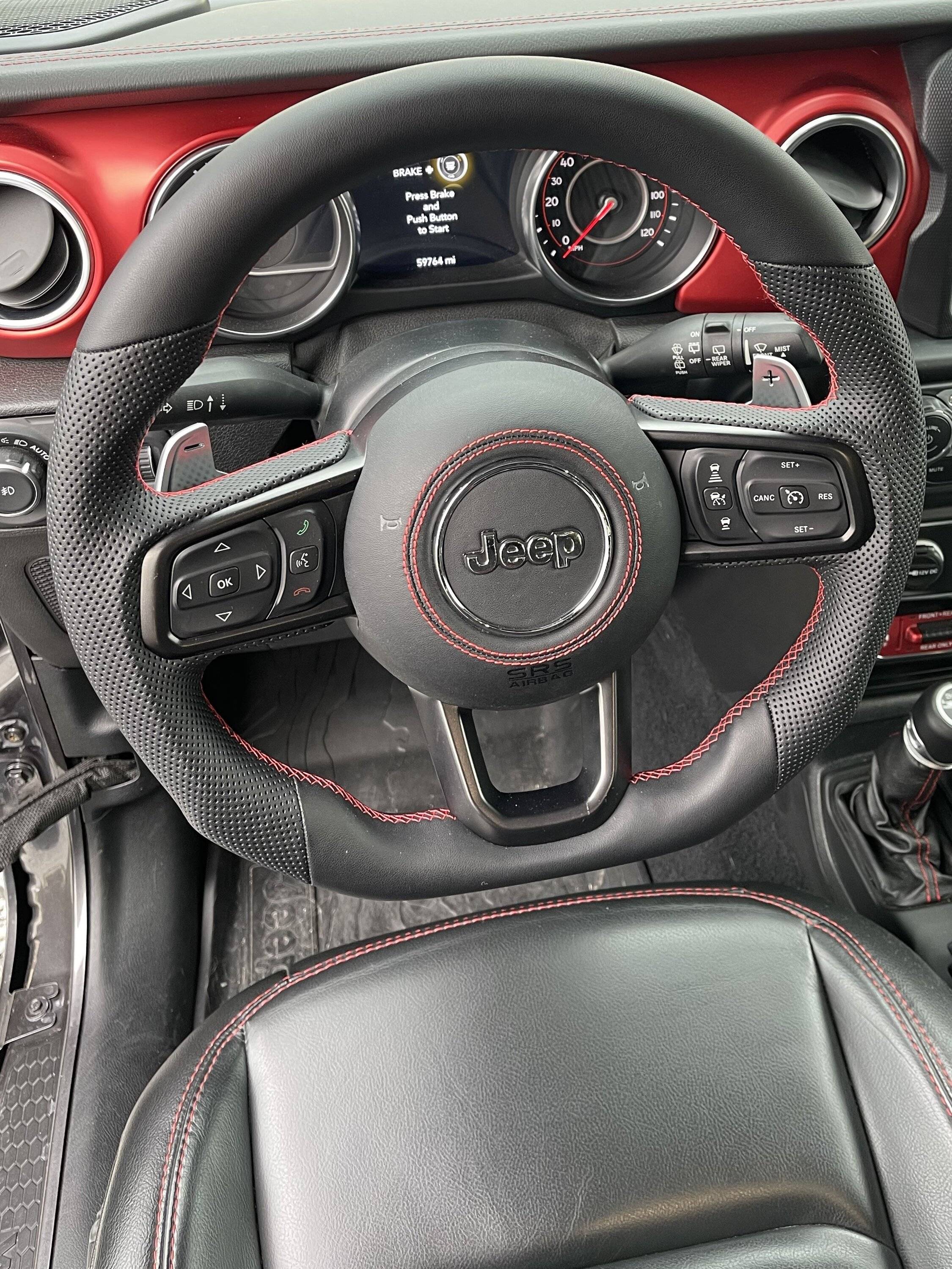 Jeep Wrangler JL New steering wheel and paddle shifter install problems... steering wheel2