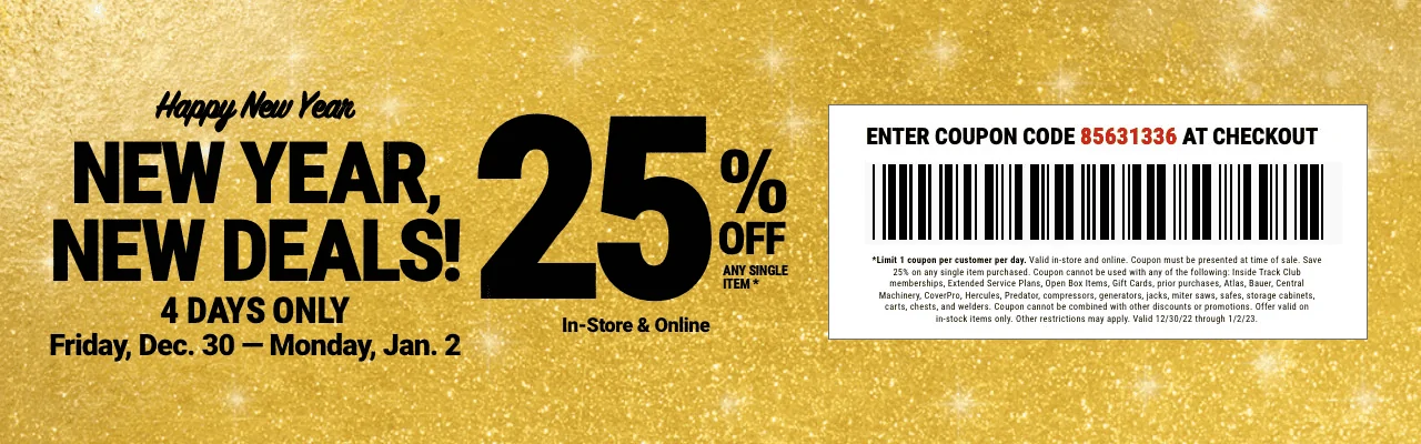Jeep Wrangler JL Harbor Freight 25% Off Single Item 1672425665663