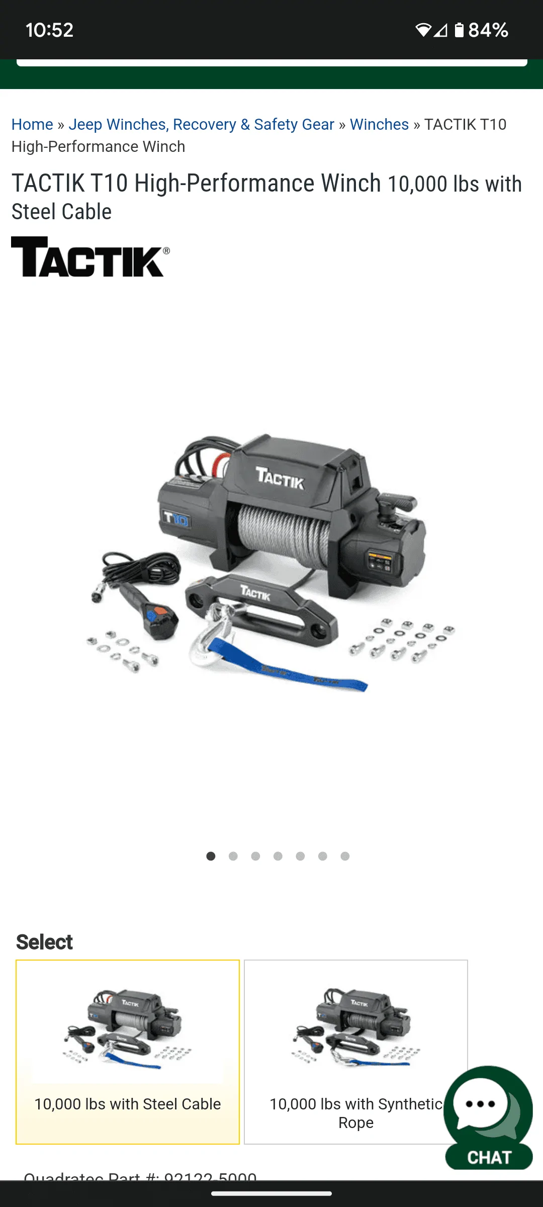 Jeep Wrangler JL Tactik winch question Screenshot_20230102-105210