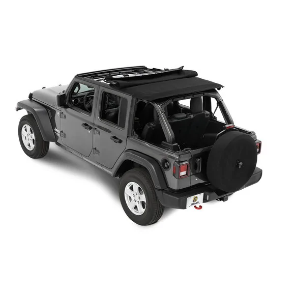 Jeep Wrangler JL FS: Bestop Trektop NX JLU $500 Bestop-All-New-Trektop-NX-JLU-Installed-Open-Rear-View_1
