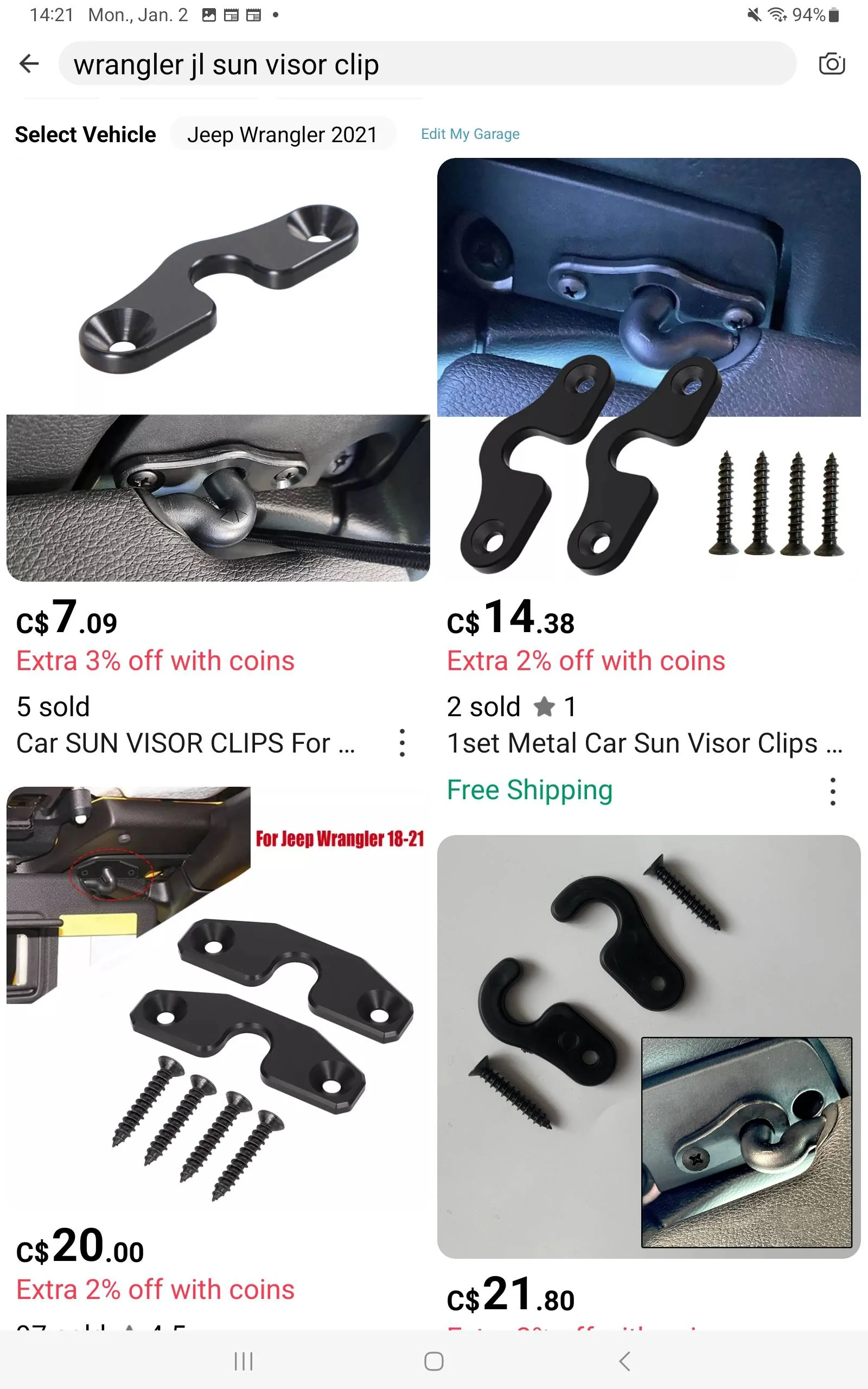 Jeep Wrangler JL Sunvisor Rant Screenshot_20230102_142151_AliExpress