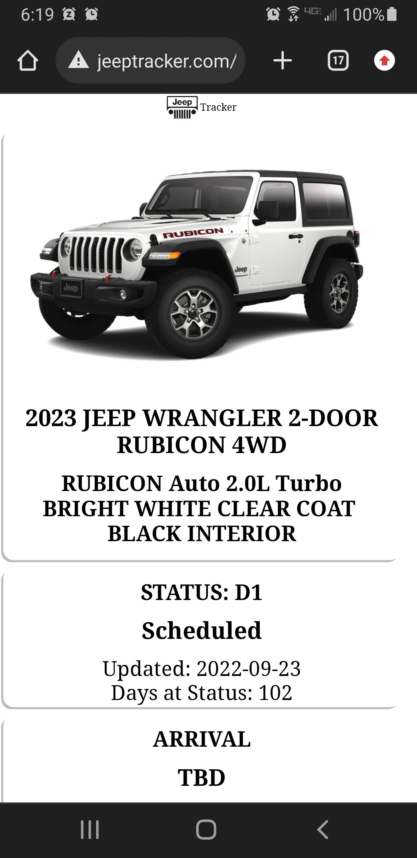 Jeep Wrangler JL 2023 Orders - Check in here Screenshot_20230103-061925_Chrom