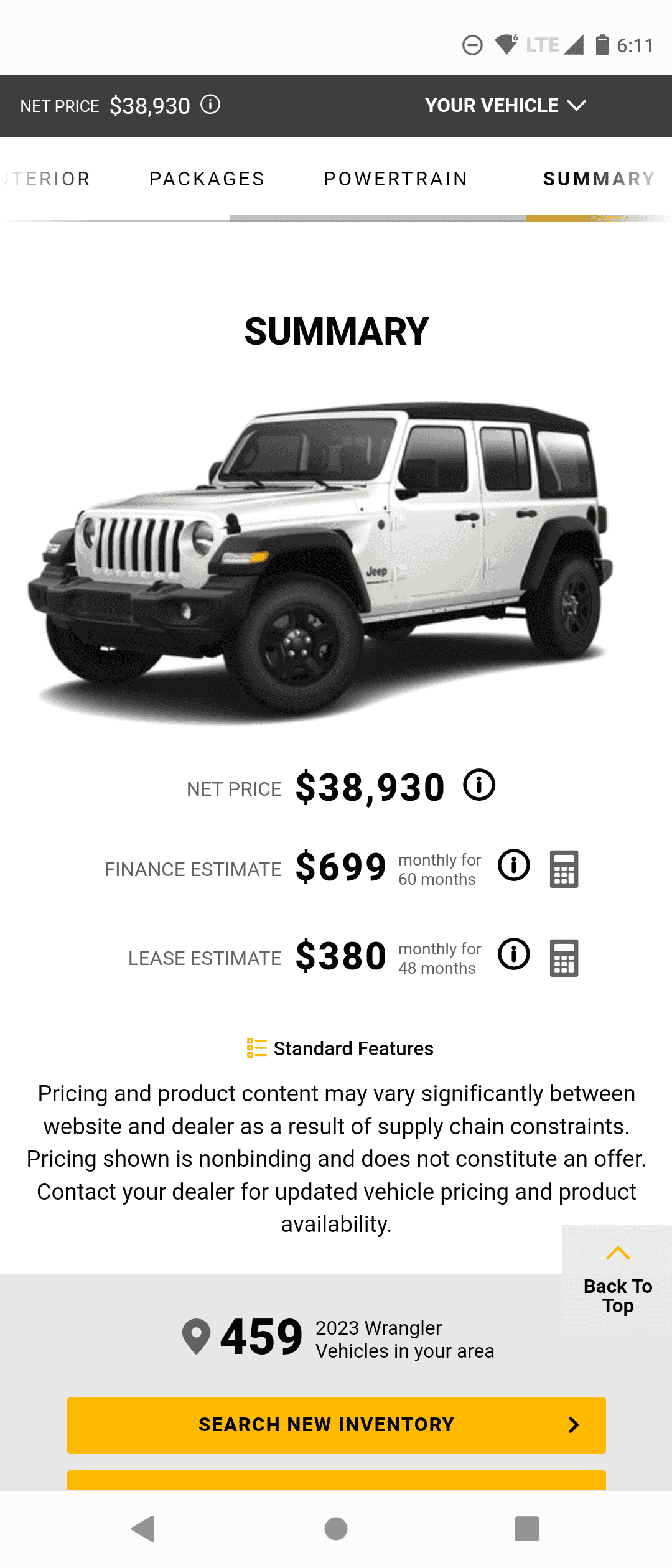 Jeep Wrangler JL Which Trim to Purchase Screenshot_20230103-061132