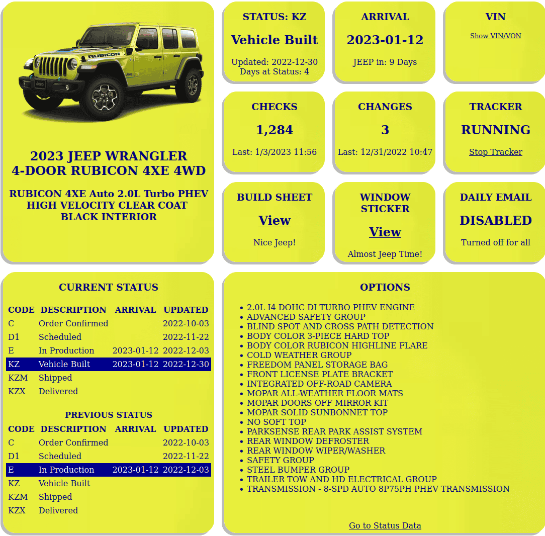 Jeep Wrangler JL 2023 Orders - Check in here kz