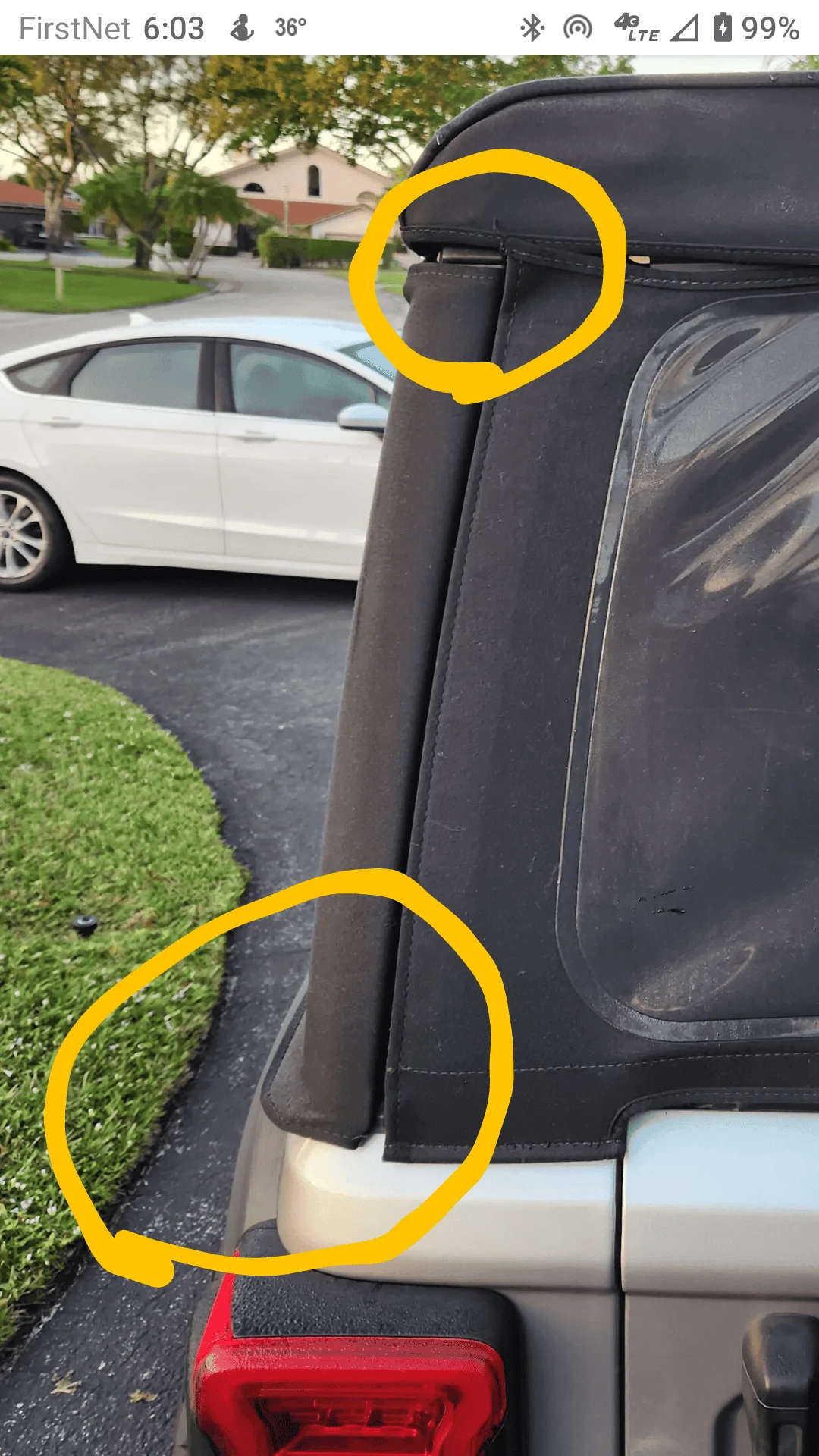 Jeep Wrangler JL Help with soft top gaps -- cause and fix? Screenshot_20230104-180331~2