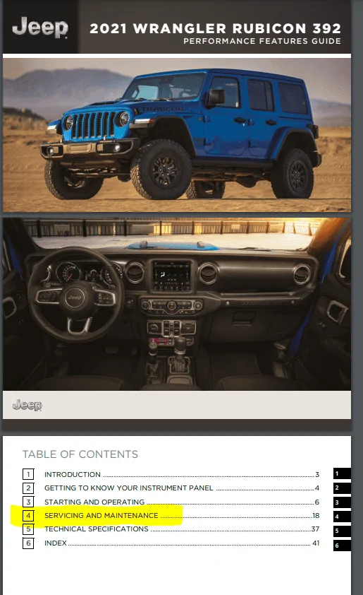 Jeep Wrangler JL 392 first service question 1672941047543