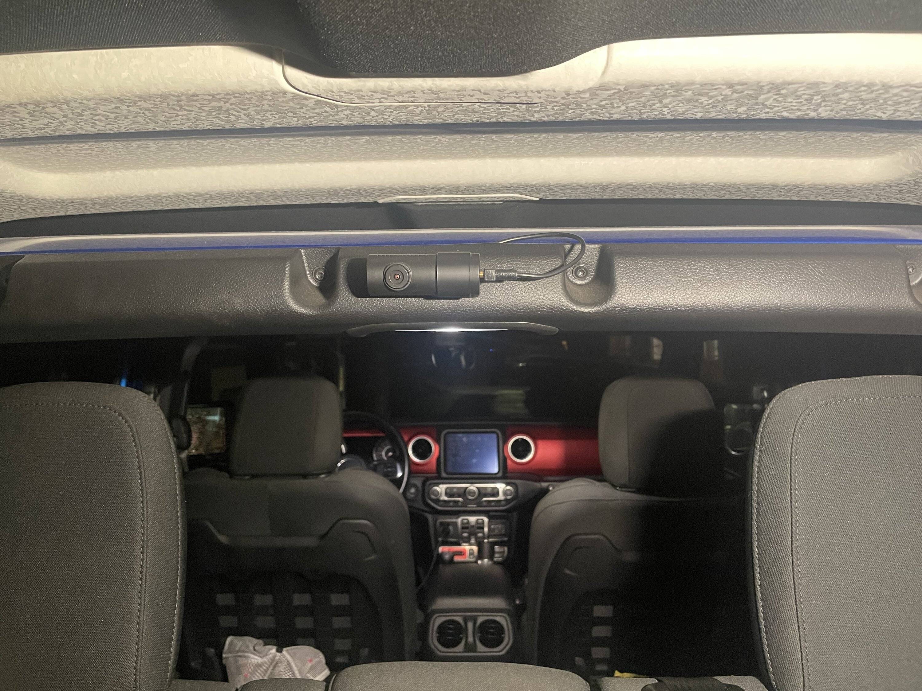 Jeep Wrangler JL XR Front & Rear Dash Camera Mounting and Cabling CE69227D-7731-4E8D-9D83-235BC737F196