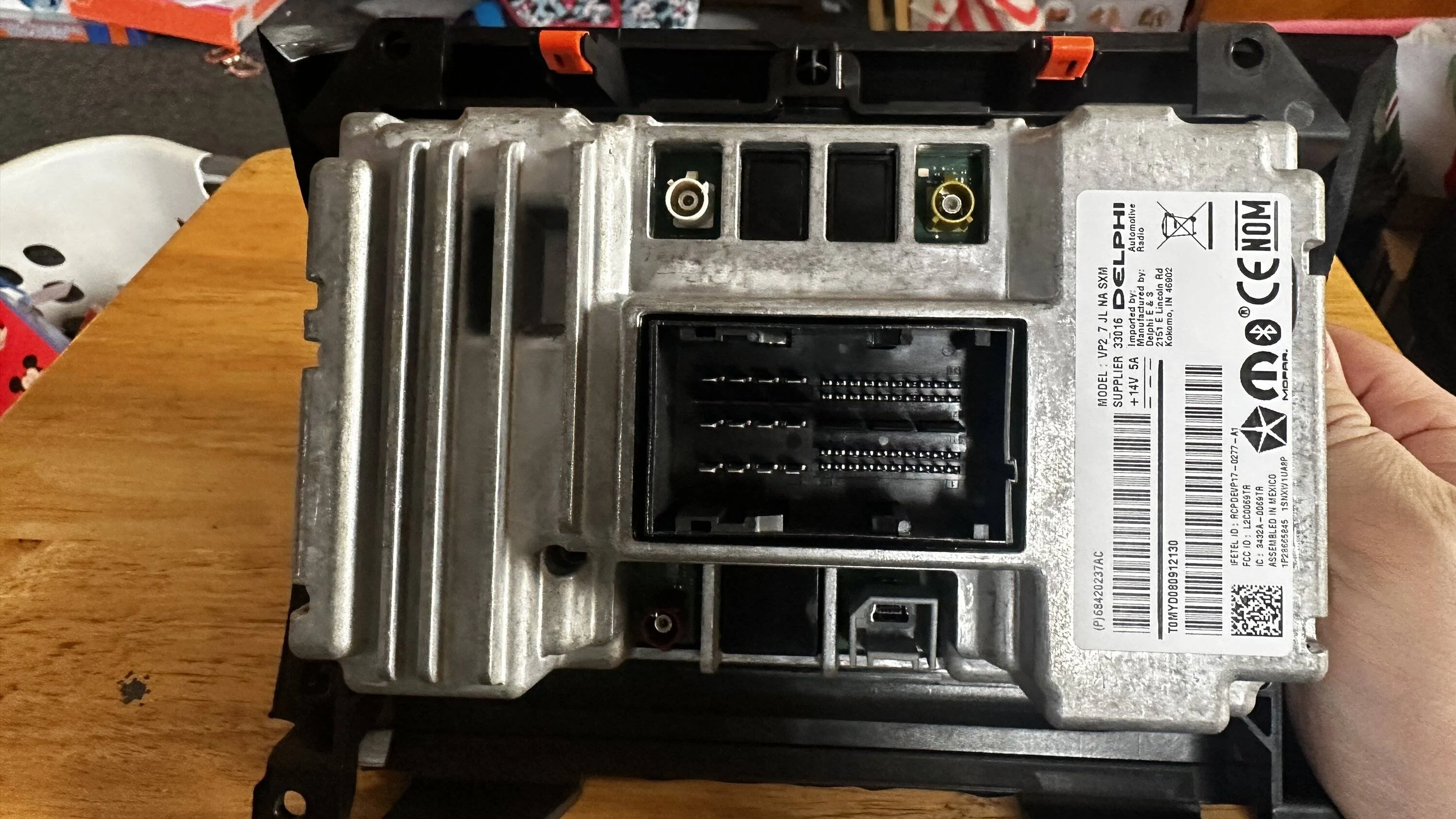 Jeep Wrangler JL 7” radio with unlock code 41394E51-CCA4-4F30-B8A1-594D3B47133D