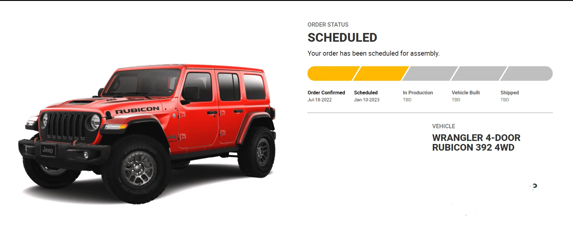 Jeep Wrangler JL 392 BUILD AND TRACKING SPREADSHEET 1673465344303