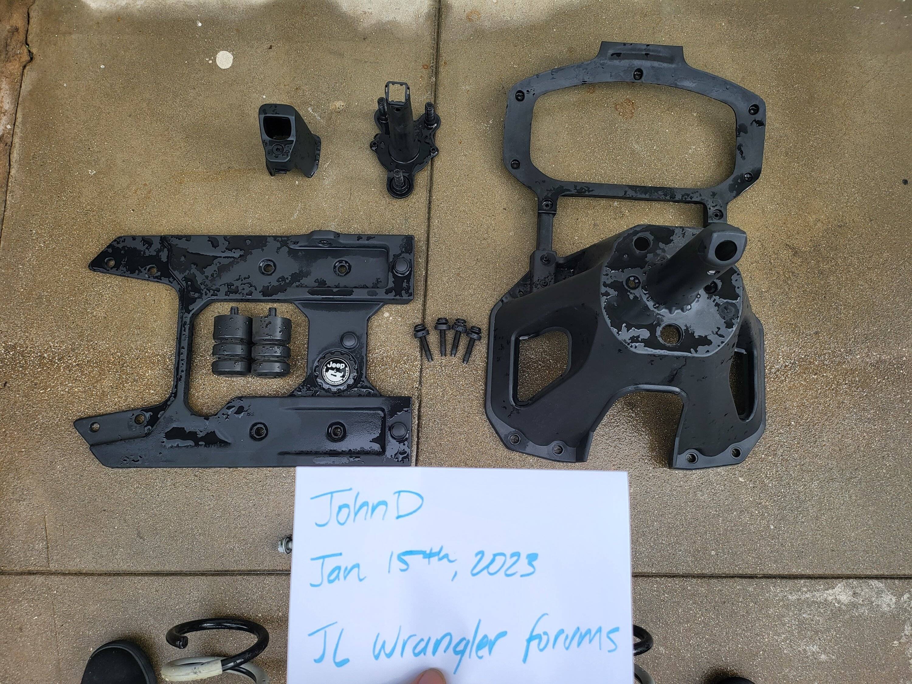 Jeep Wrangler JL MOPAR tailgate reinforcement kit 20230115_123920