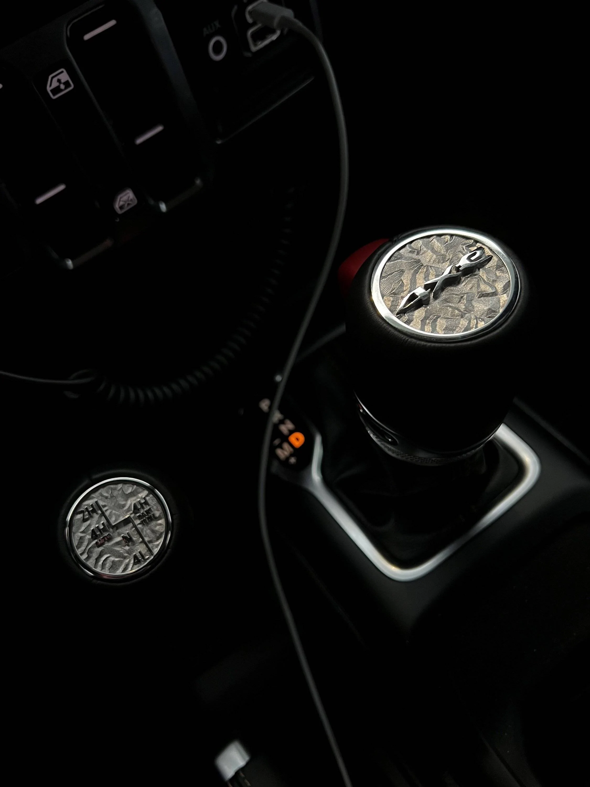 Jeep Wrangler JL 3D Printed Stainless Steel Shifter Inserts!!! 1