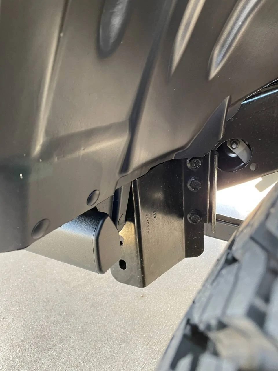 Jeep Wrangler JL Odd bracket attached to frame, what is it? BB25ED35-5728-4C30-B922-155C3FA0FF16