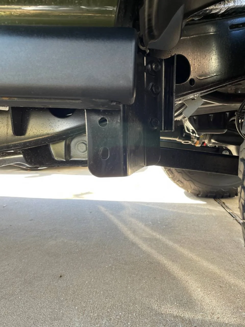 Jeep Wrangler JL Odd bracket attached to frame, what is it? C2CA6AD6-55BB-4003-BD33-C43FA557E52A