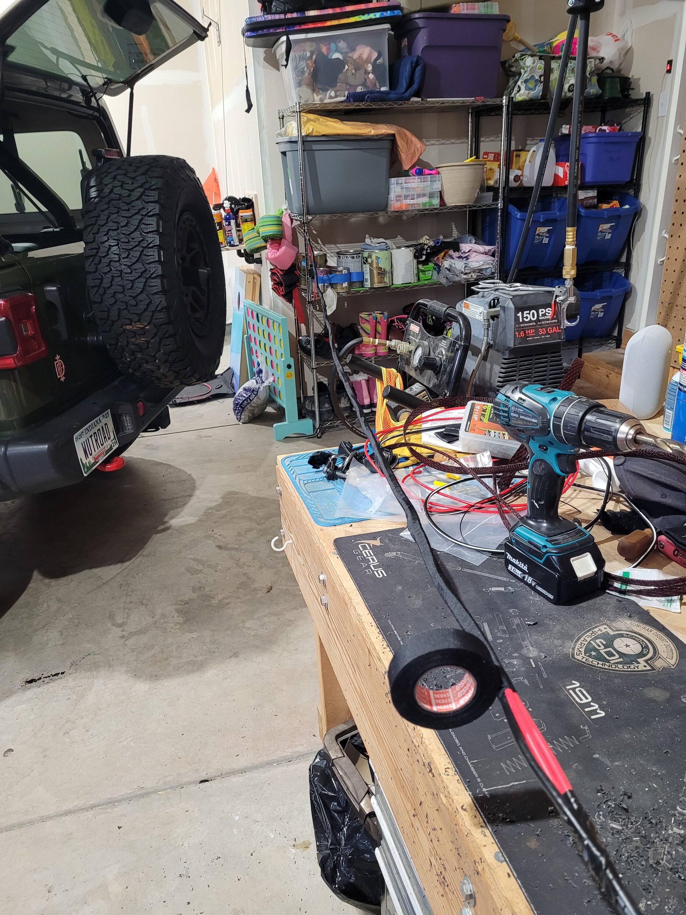 Jeep Wrangler JL ARB twin compressor install with AAL mount 20230118_112749
