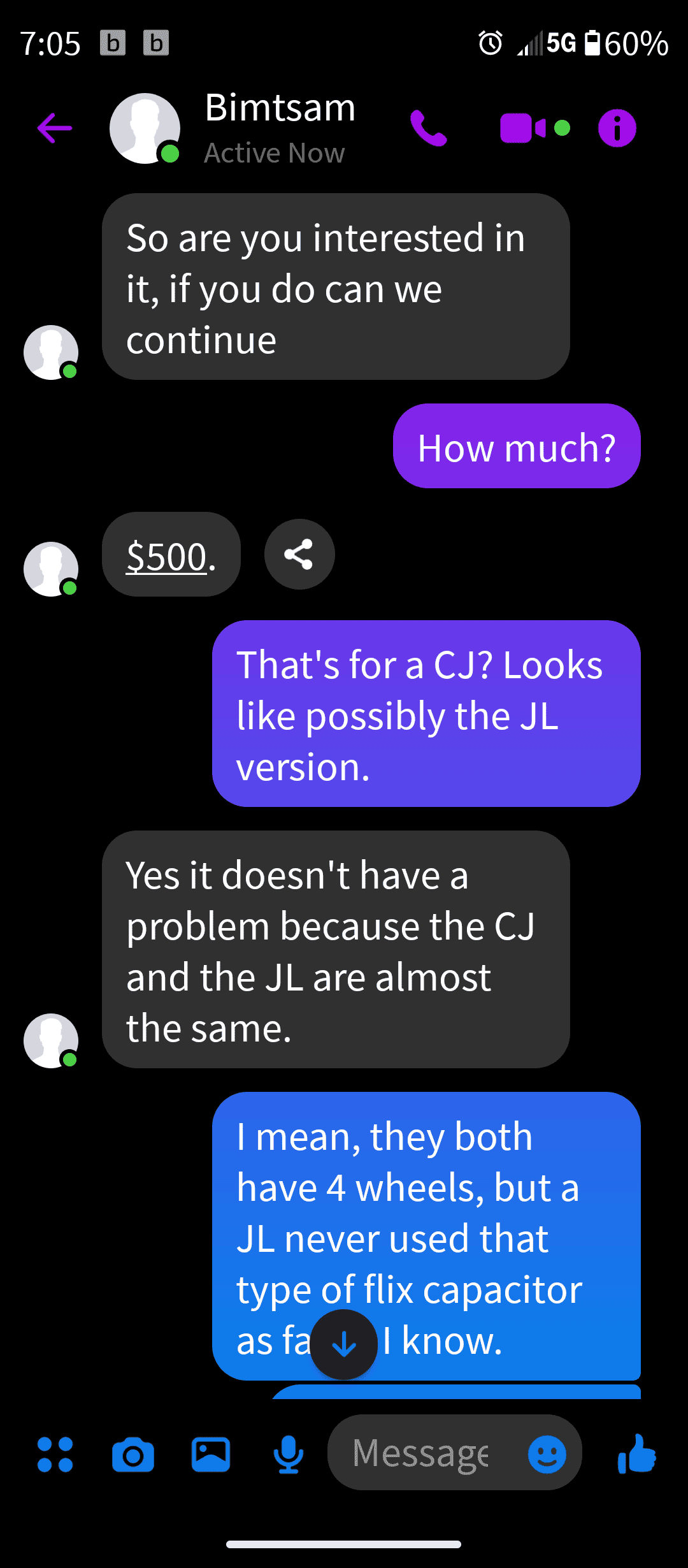 Jeep Wrangler JL So many scammers Screenshot_20230124-190529