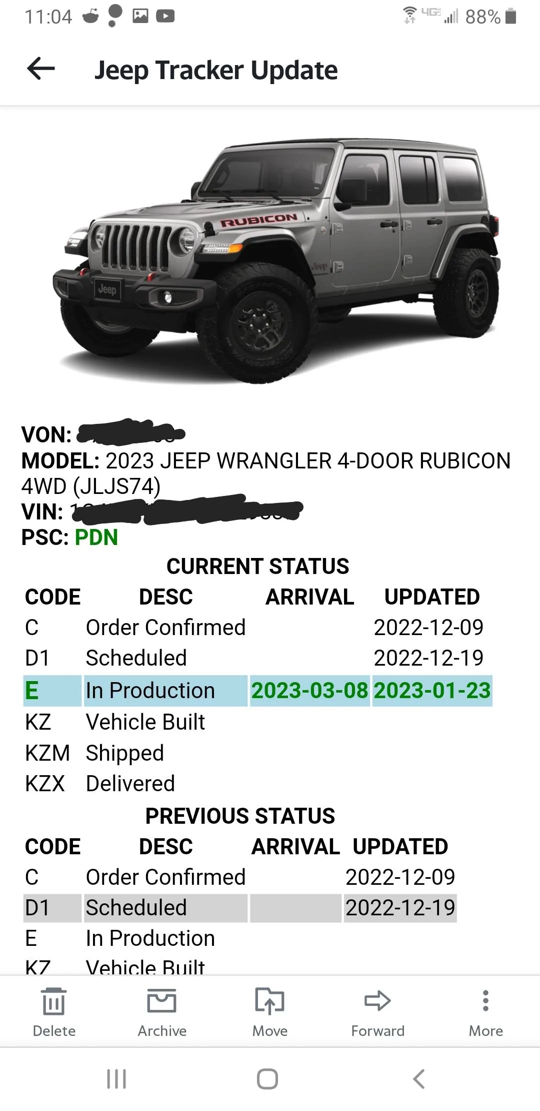 Jeep Wrangler JL 2023 Orders - Check in here Screenshot_20230124-110444_Yahoo Mail