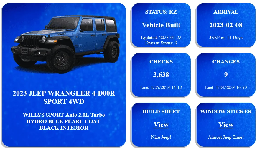 Jeep Wrangler JL 2023 Waiting/Venting Room 1674674097936
