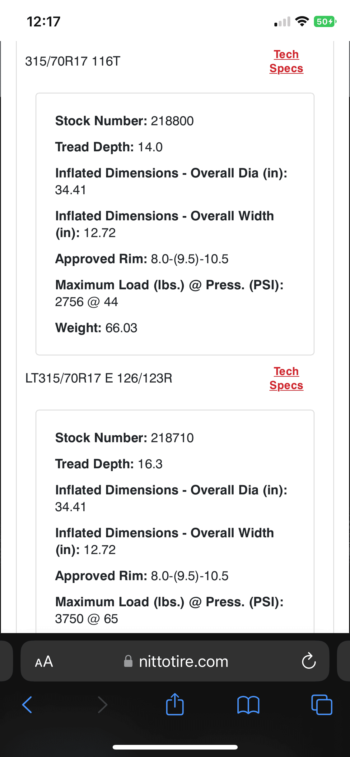 Jeep Wrangler JL Tire size difference 79394423-86B4-4B5F-A3AD-856E61CA7579