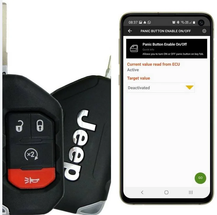 Jeep Wrangler JL simple fix on the key fob spring open problem Screenshot 2023-01-27 123447