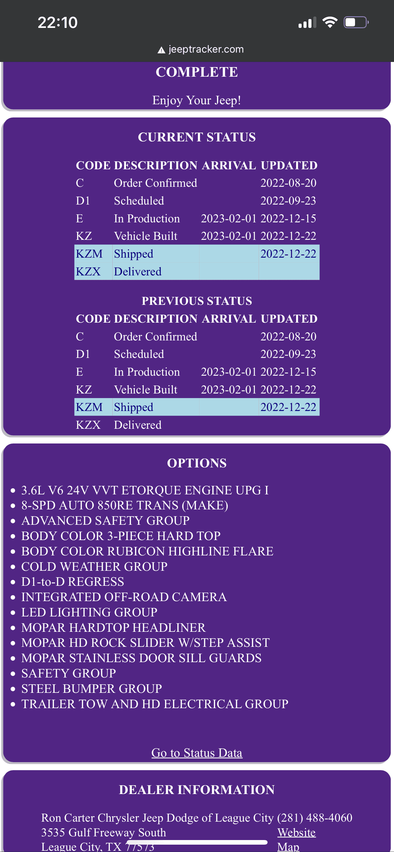 Jeep Wrangler JL 2023 Orders - Check in here 29741058-BA98-4ADC-9D20-C6836E2DA317