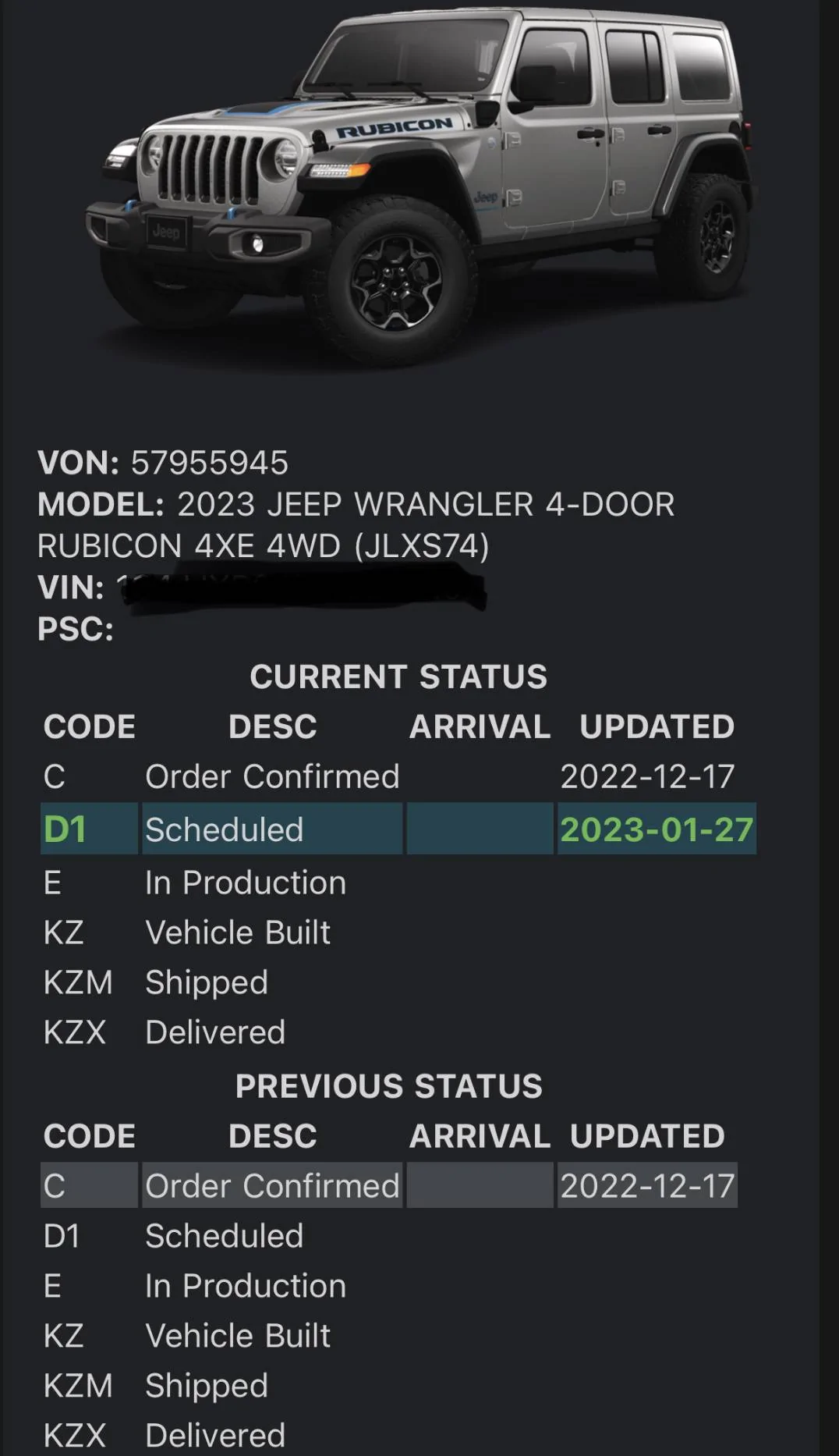 Jeep Wrangler JL 2023 Orders - Check in here 5556B153-E707-4E63-8498-8D2325B0FC39
