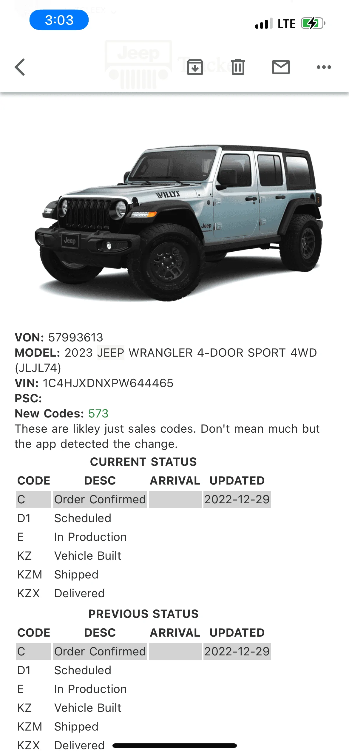 Jeep Wrangler JL 2023 Orders - Check in here B1A25B2C-0094-4726-8AB1-AC0687EDCD3F