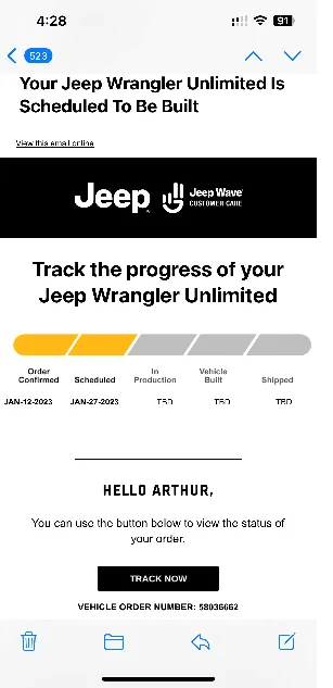 Jeep Wrangler JL 2023 Orders - Check in here jeep status