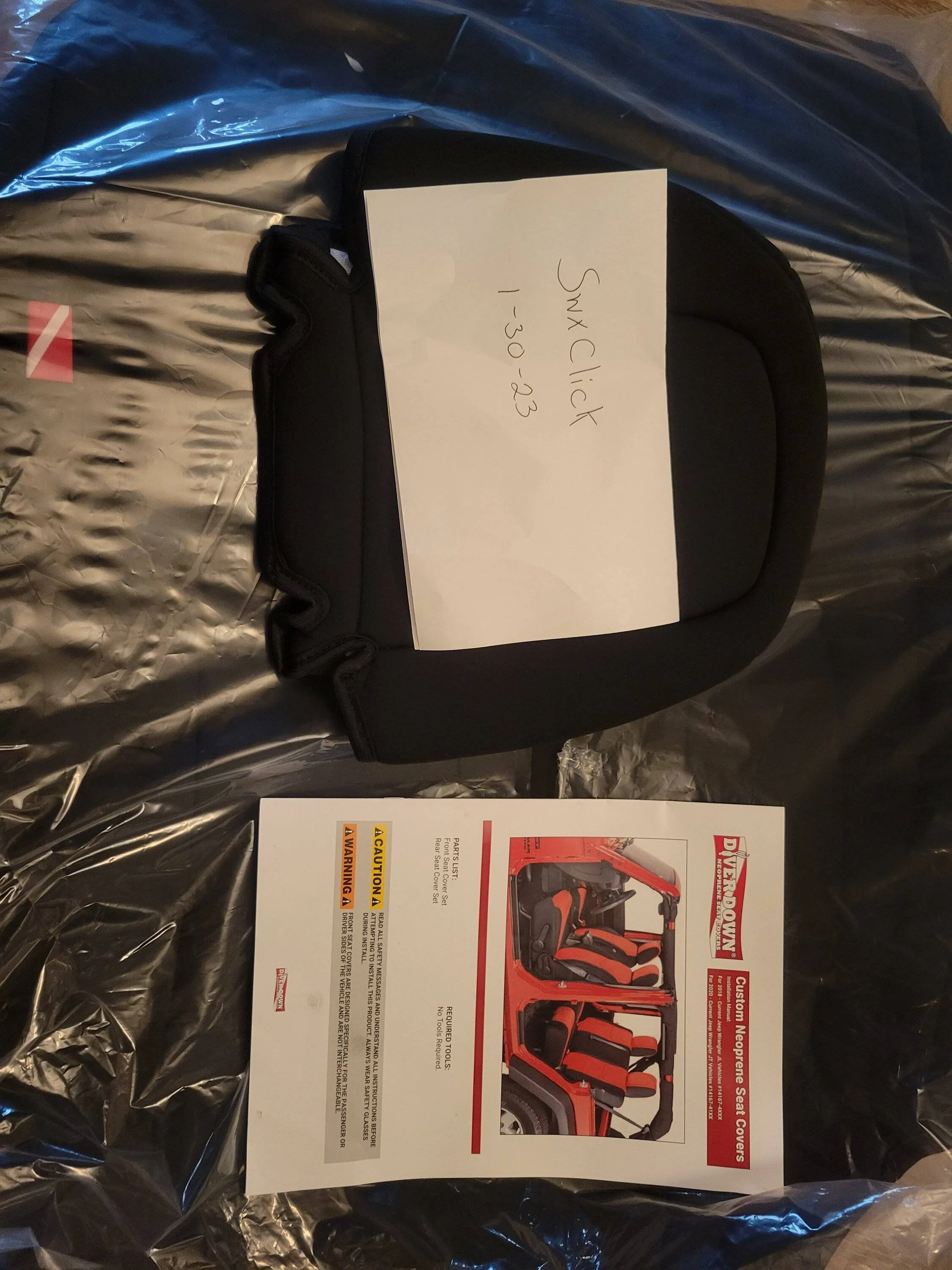 Jeep Wrangler JL Diver down seat covers 20230130_114133