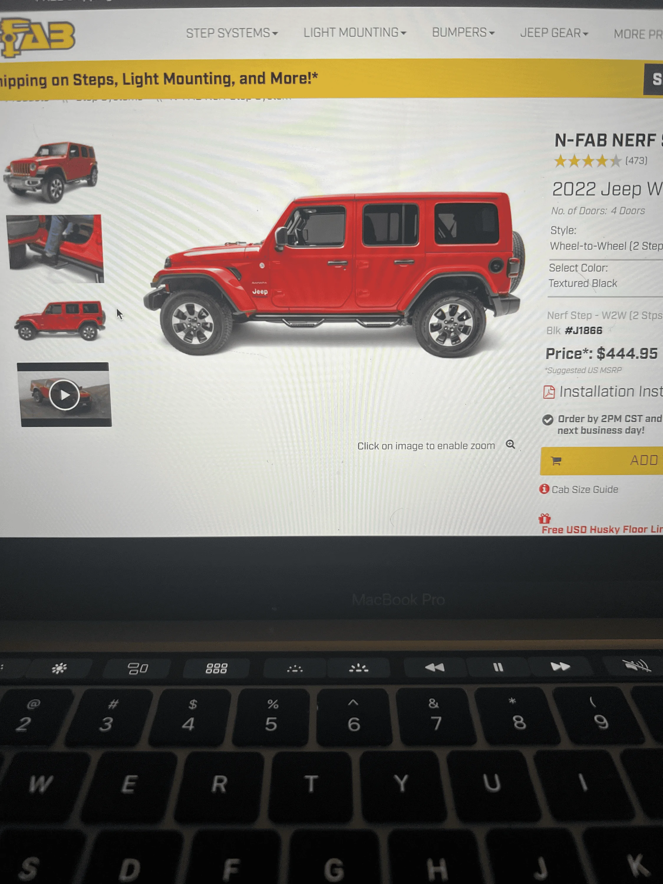 Jeep Wrangler JL N-fab steps tempImageT2PVv8
