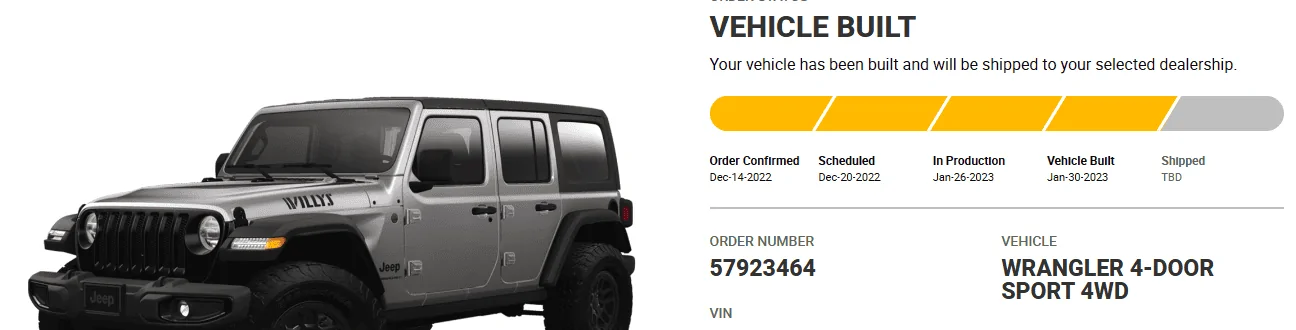 Jeep Wrangler JL 2023 Orders - Check in here New JL Built