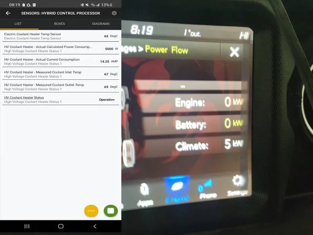 Jeep Wrangler JL 4xe System in Cold Weather -- Operation and Detailed Analysis Climate-Draw-Battery-heater