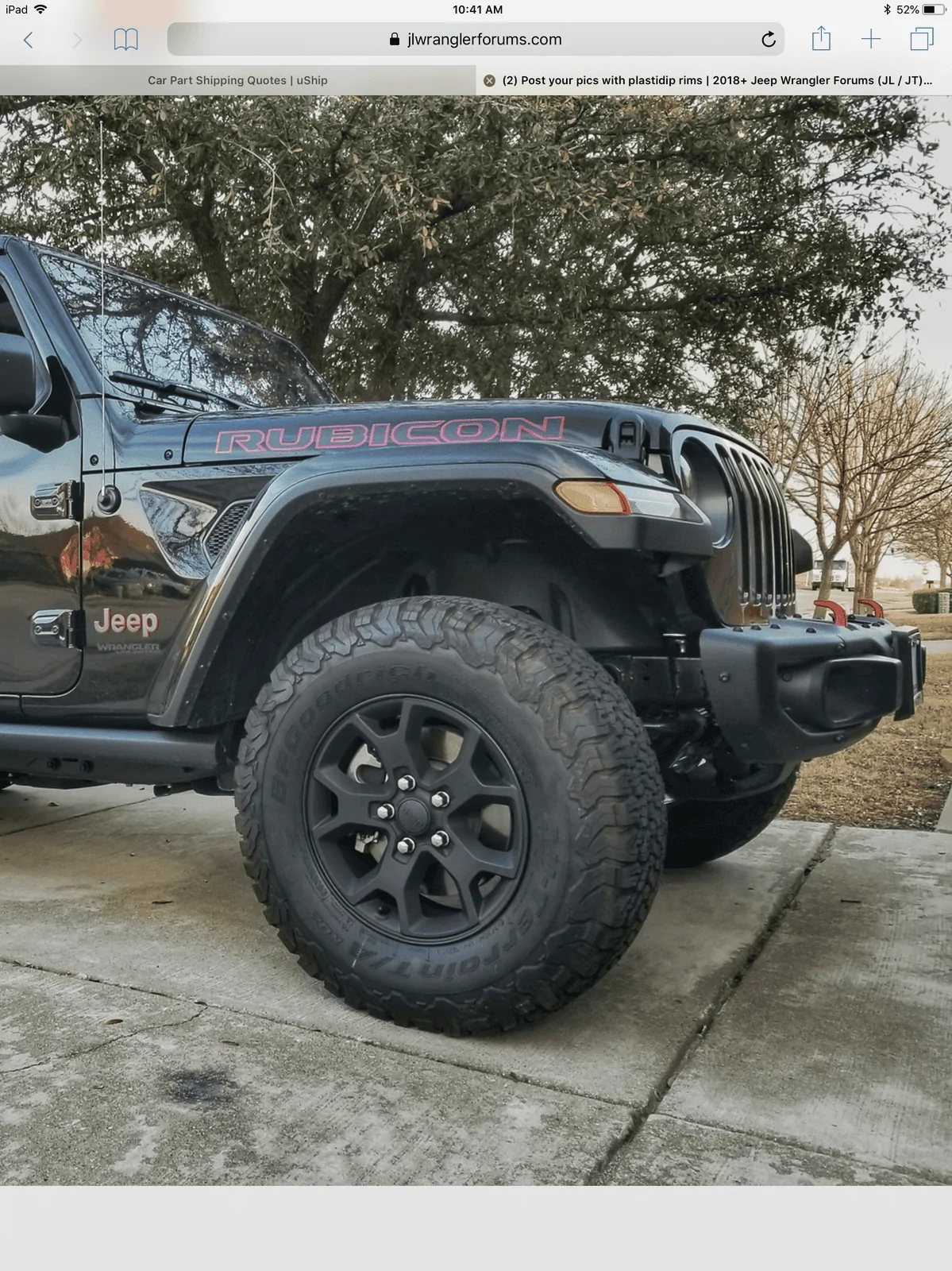 Jeep Wrangler JL Plastidip vs. powder coating 9C85F26B-5F4E-4CD2-B87A-5DF863E1EE31