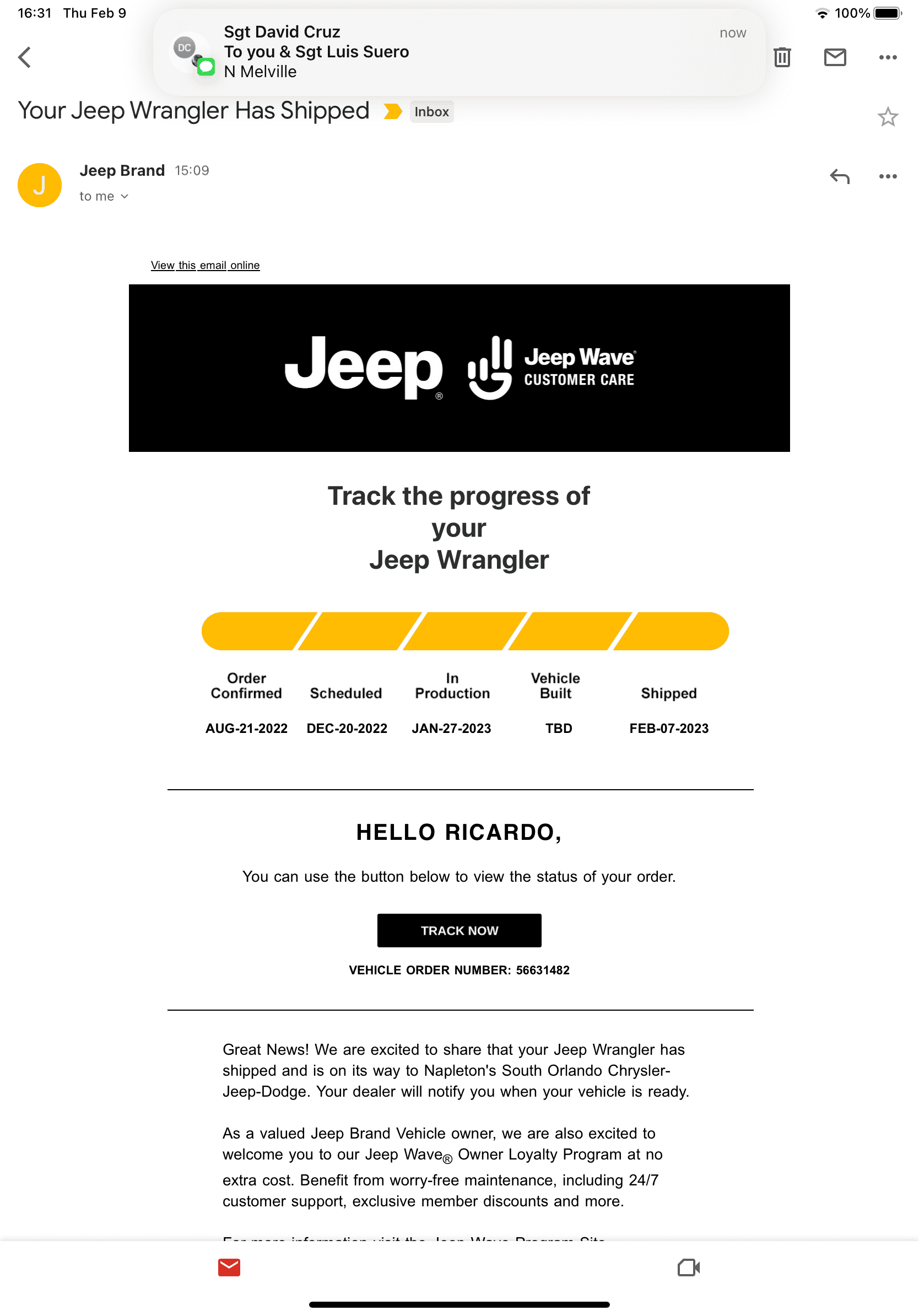 Jeep Wrangler JL 2023 Orders - Check in here 76A031DA-20C9-46E9-94CE-53A3C399F18E