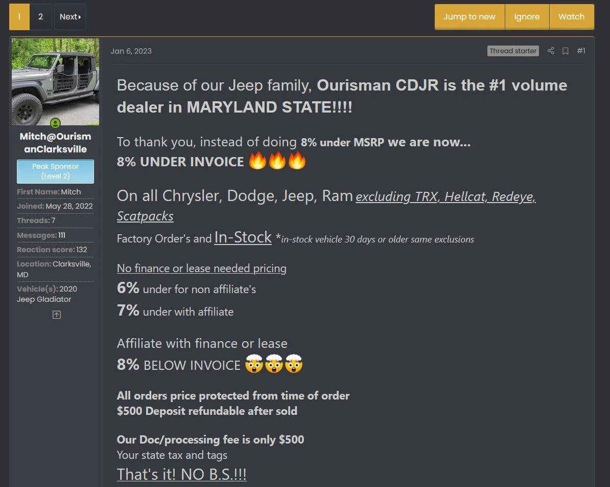 Jeep Wrangler JL Price Jumps and Such 8%