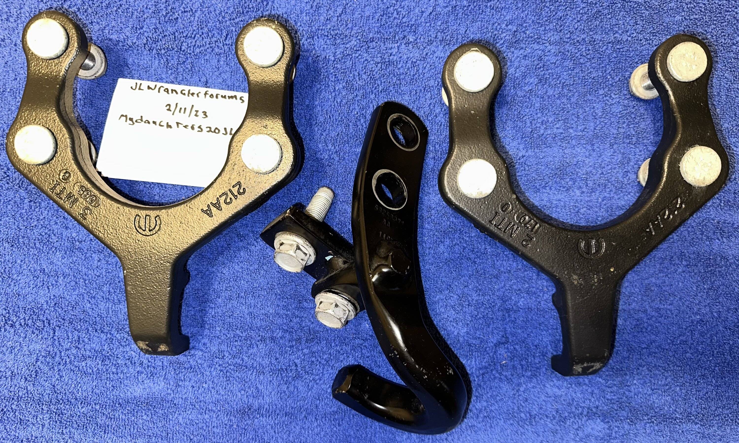 Jeep Wrangler JL Black Tow Hooks-Front & Rear IMG_0498