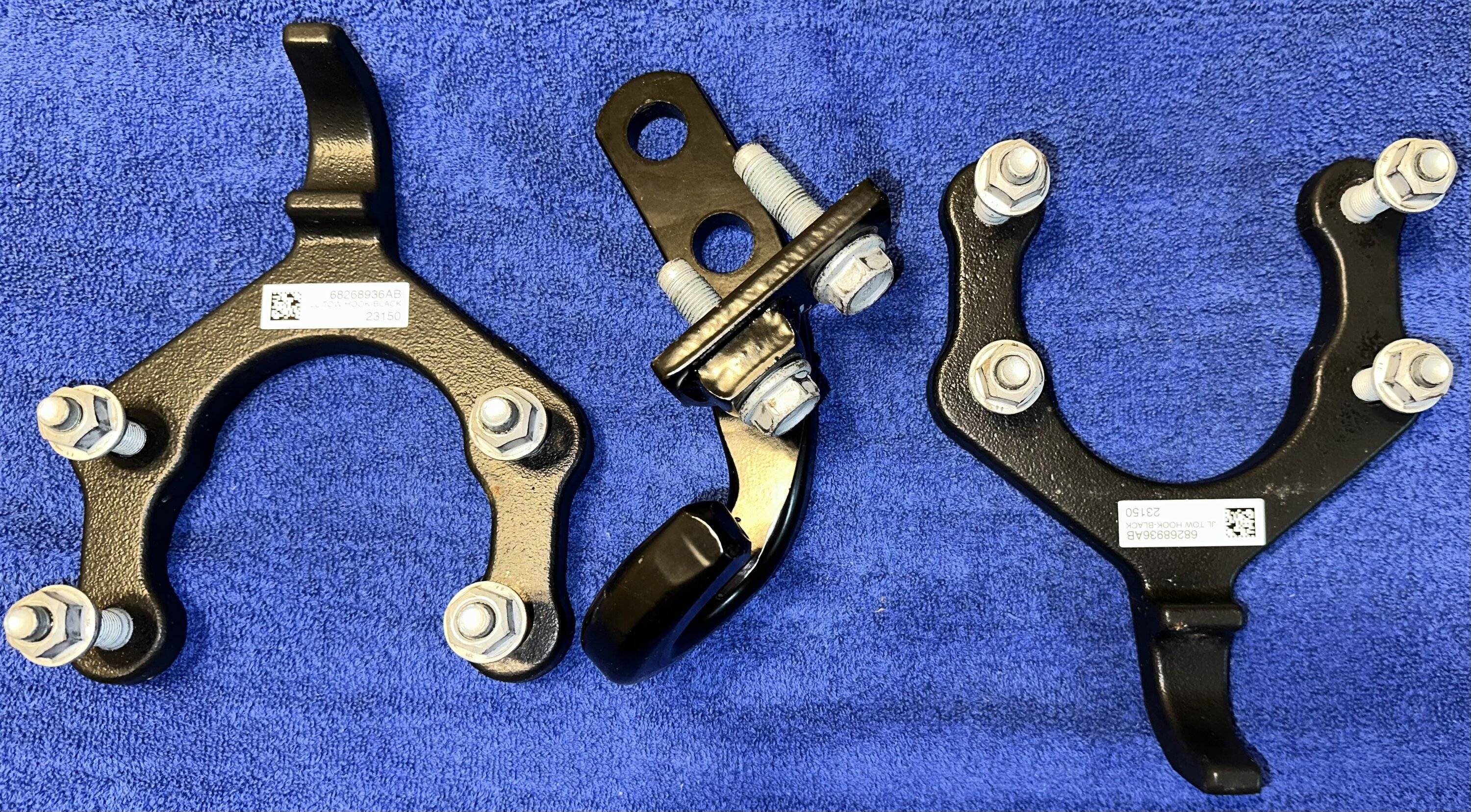 Jeep Wrangler JL Black Tow Hooks-Front & Rear IMG_0496