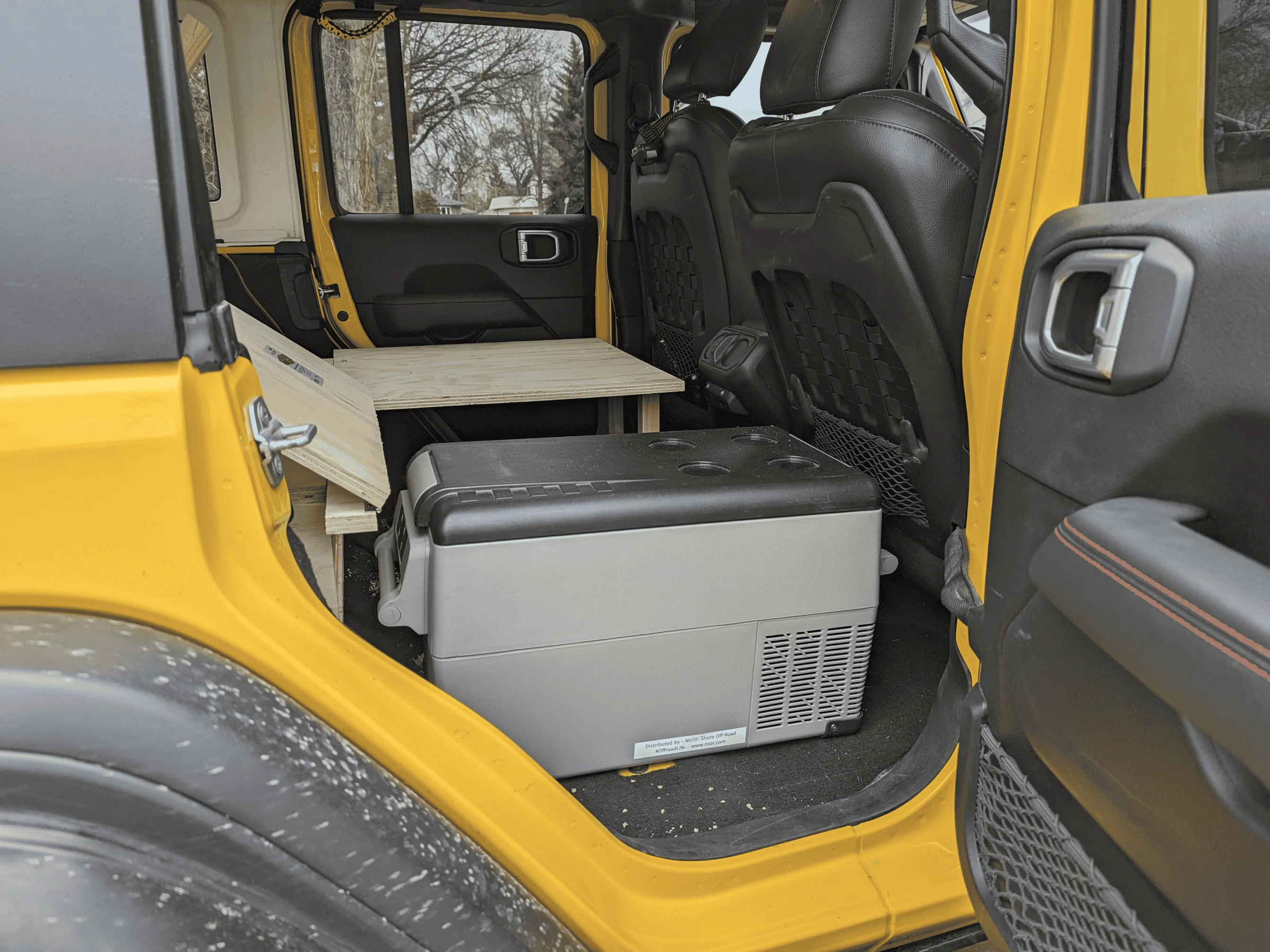 Jeep Wrangler JL Fridge to replace rear drivers side seat 1676577856527