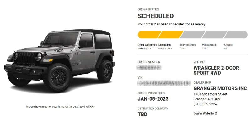 Jeep Wrangler JL 2023 Waiting/Venting Room J