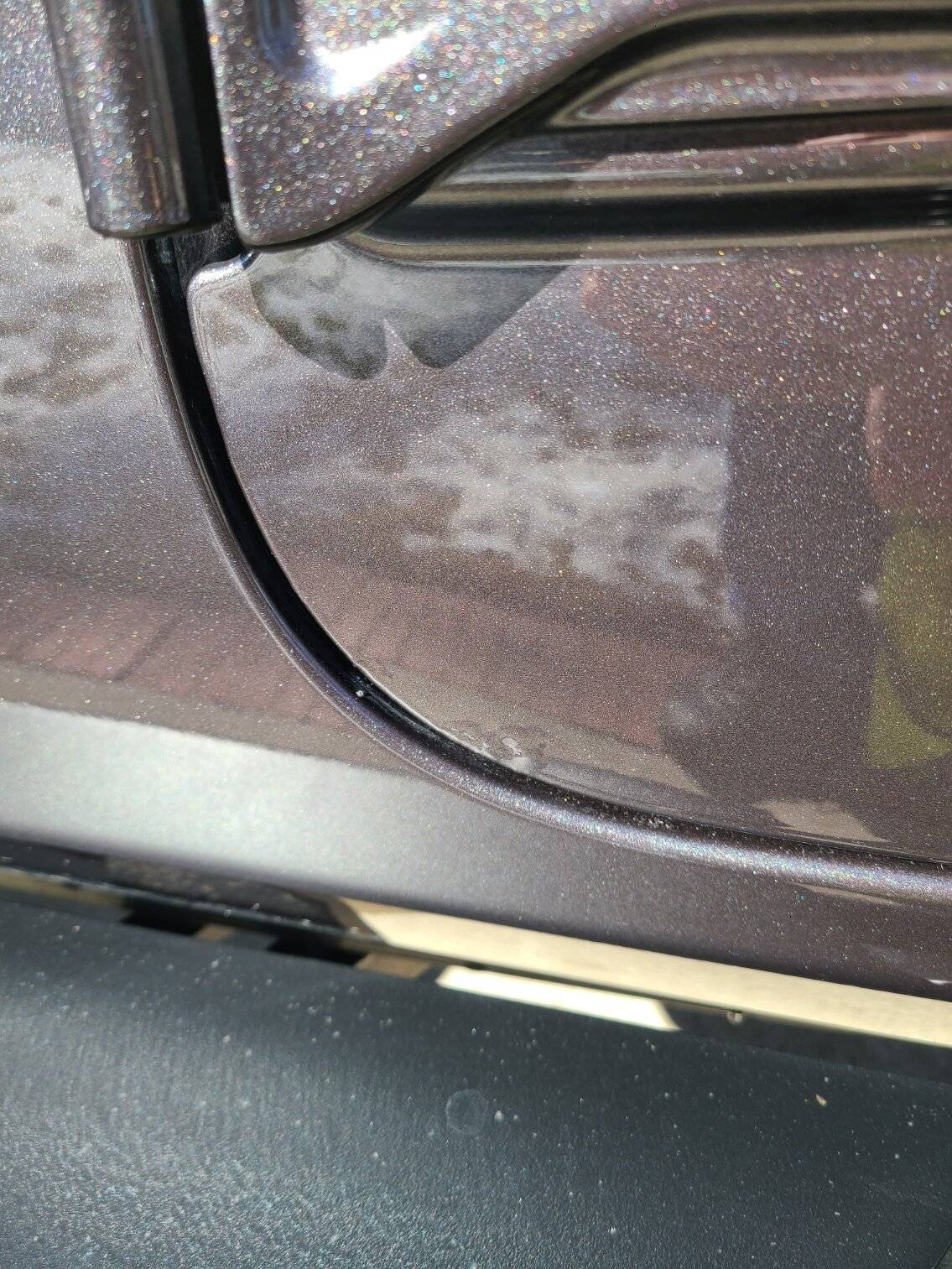 Jeep Wrangler JL Bubbles in Paint at Door Hinges 20230219_112219
