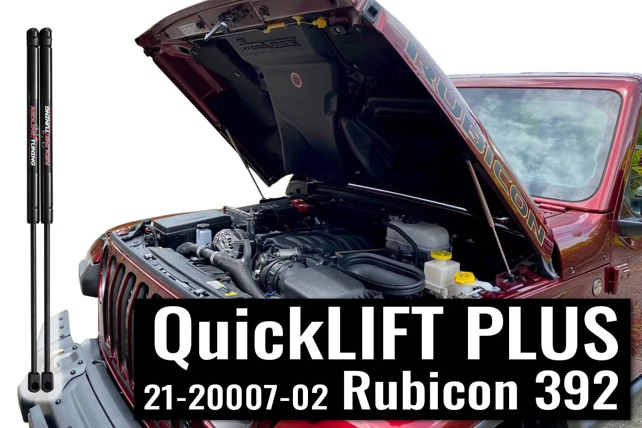 Hooke Road Front Hood Lift Strut Suspension Support Kit Compatible With Jeep Wrangler JL 18-23 | Gladiator JT 20-23 (Excluding Rubicon 392 Models - View #7