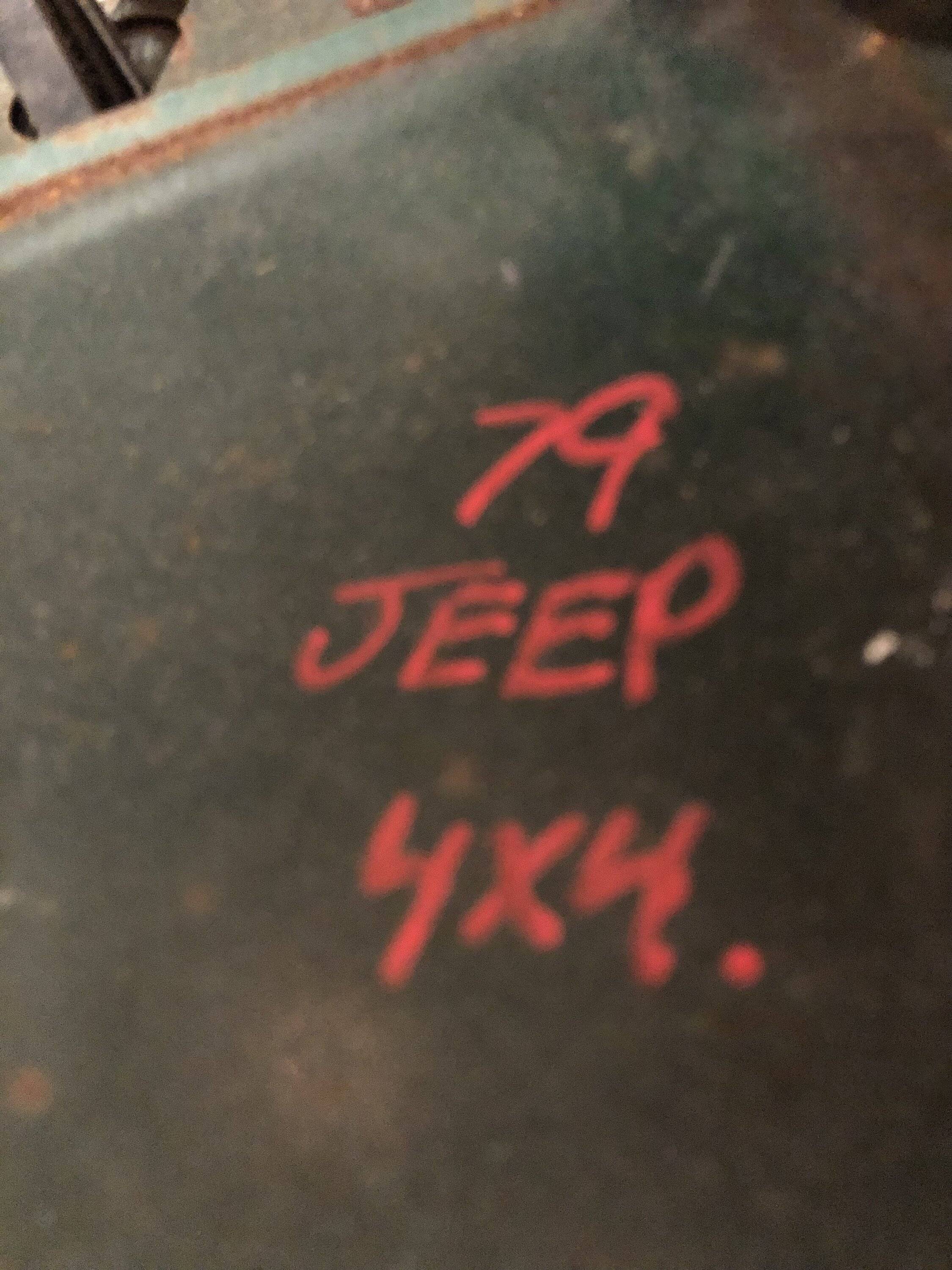 Jeep Wrangler JL 1979 Jeep CJ Dash / Shelf 565CF76F-B36E-4468-8B46-C0A1A876CBAD