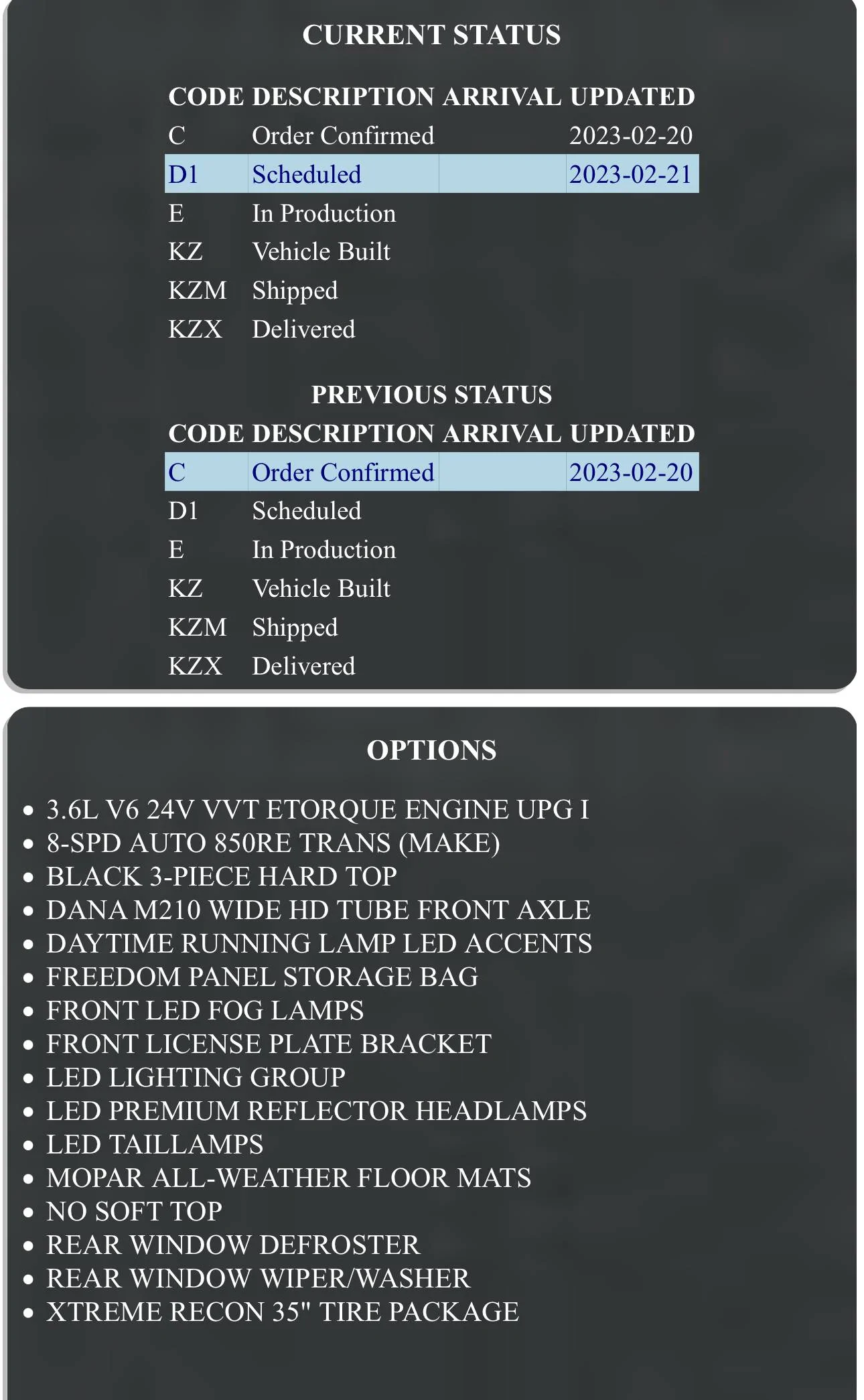 Jeep Wrangler JL 2023 Orders - Check in here 2D88BB58-9DCA-4891-81A0-5689777839C9